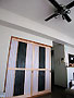和室のリフォーム・リビング入り口の黒い襖